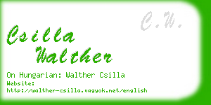csilla walther business card